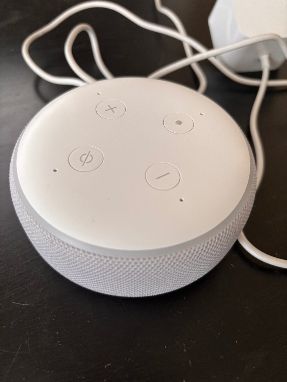 Amazon Echo Dot 3rd Generation with Clock - White